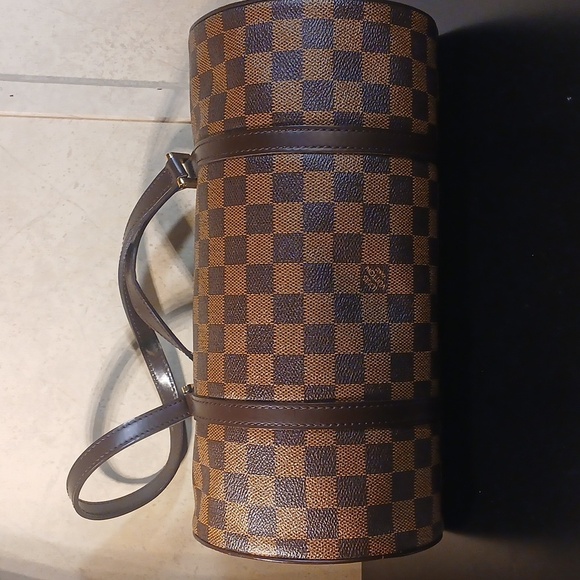 AUTHENTIC LOUIS VUITTON DAMIER PAPILLLON 30 HAND BAG PURSE N51303 LV0859J - Picture 5 of 16